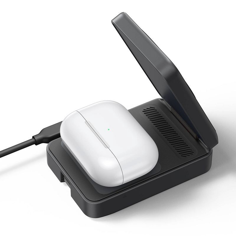 slide 8 of 8, Anker MagGo Wireless Charging Station (Foldable 3-in-1): USB-C for Apple Devices, 1 ct