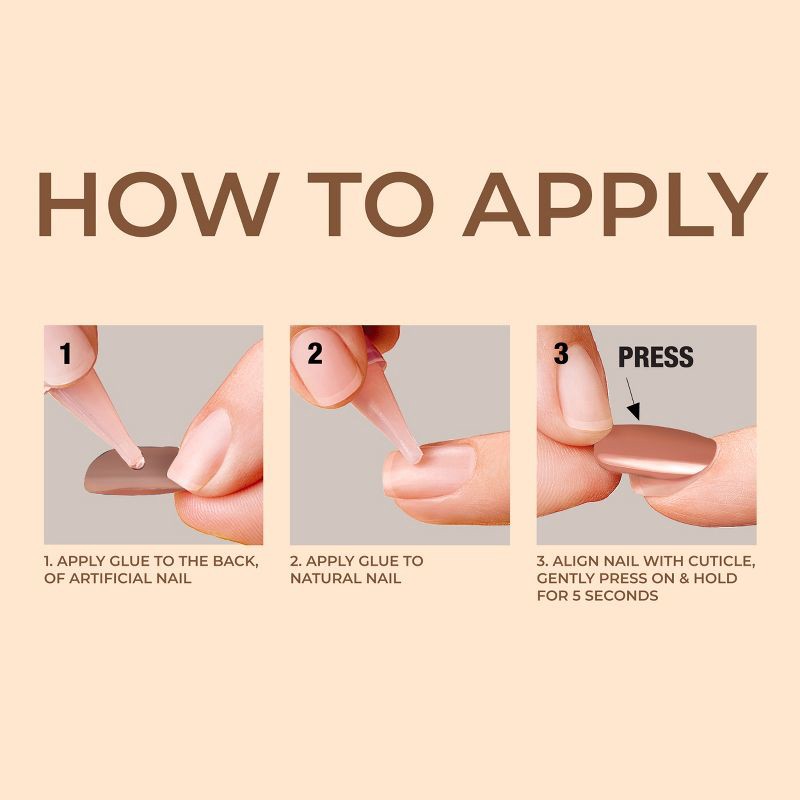 slide 5 of 11, KISS Products Bare-But-Better TruNude Press-On Fake Nails - Short Oval - No More Naps - 28ct, 28 ct