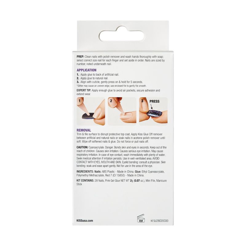 slide 11 of 11, KISS Products Gel Fantasy Fake Nails - Happy Hands - 31ct, 31 ct