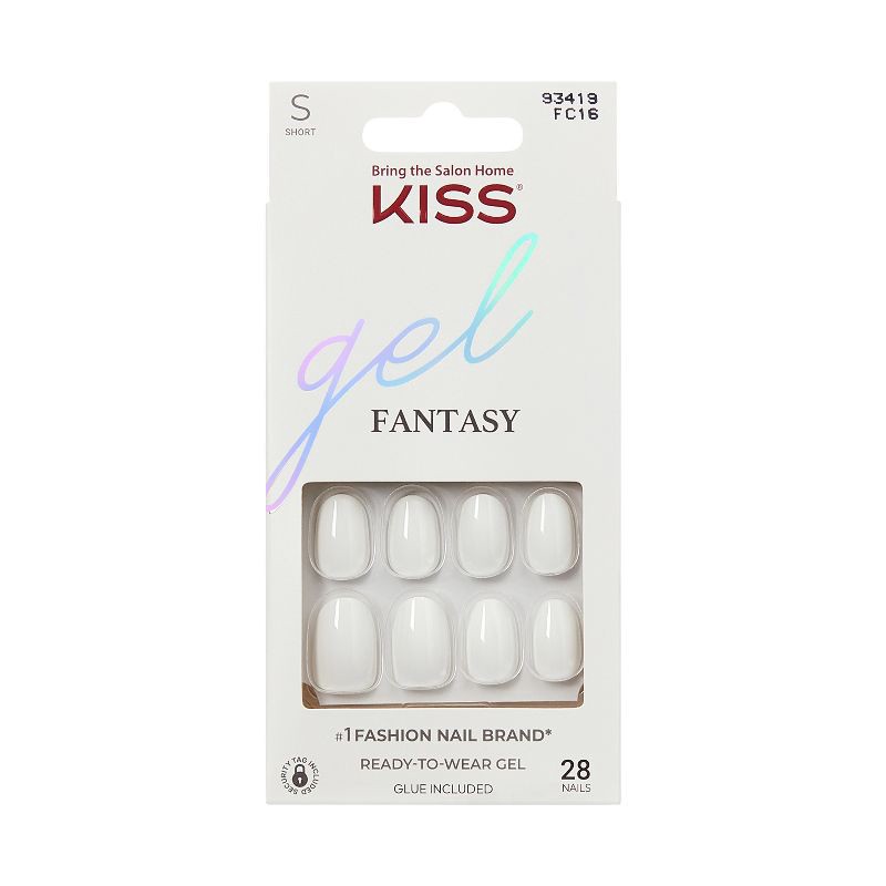 slide 1 of 11, KISS Products Gel Fantasy Fake Nails - Happy Hands - 31ct, 31 ct