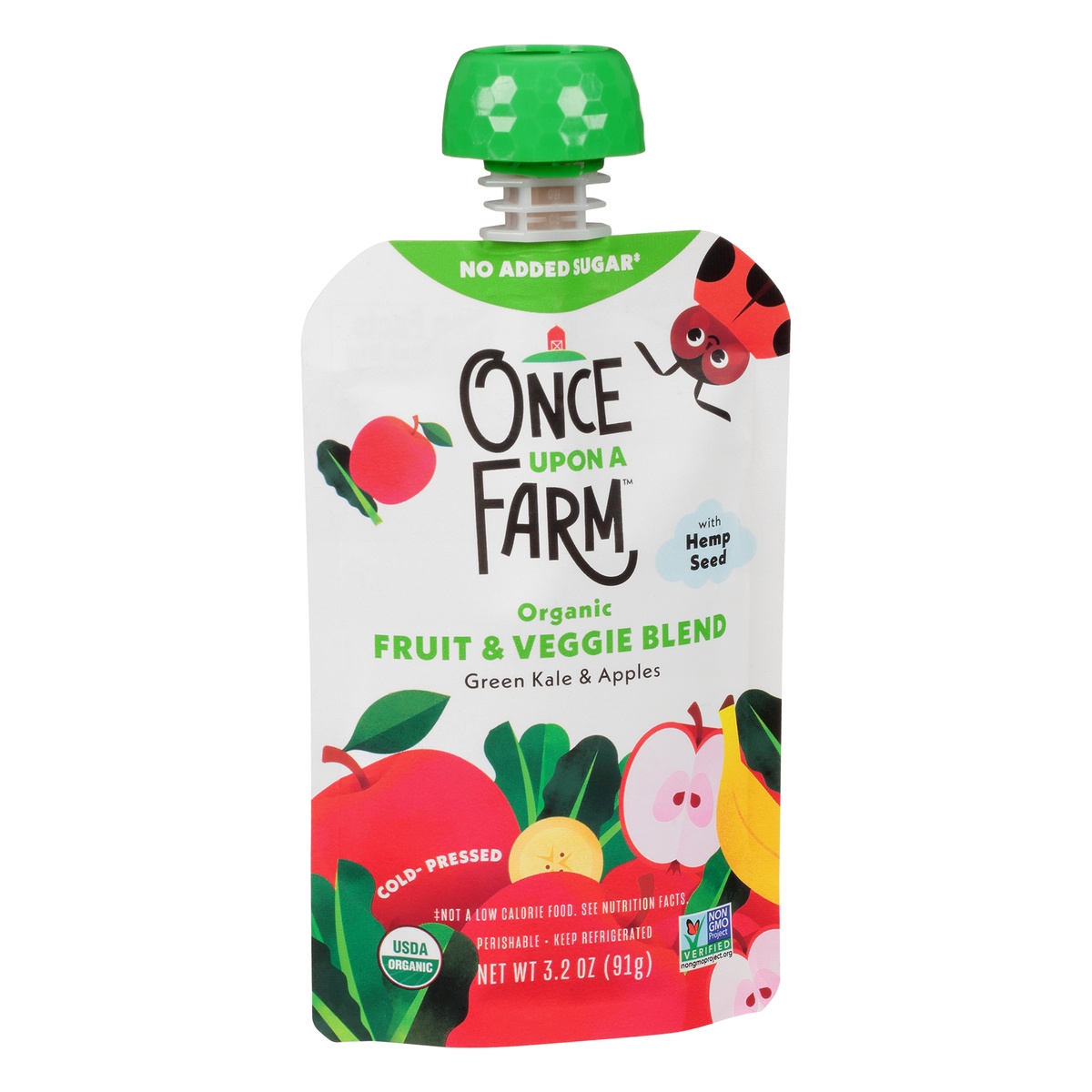 Once Upon a Farm Organic Green Kale & Apples (7+ Months) 3.2 oz | Shipt