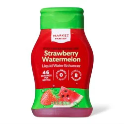 Strawberry Watermelon Naturally Flavored with other Natural Flavors Liquid Water Enhancer Drops - 3.11 fl oz - Market Pantry™