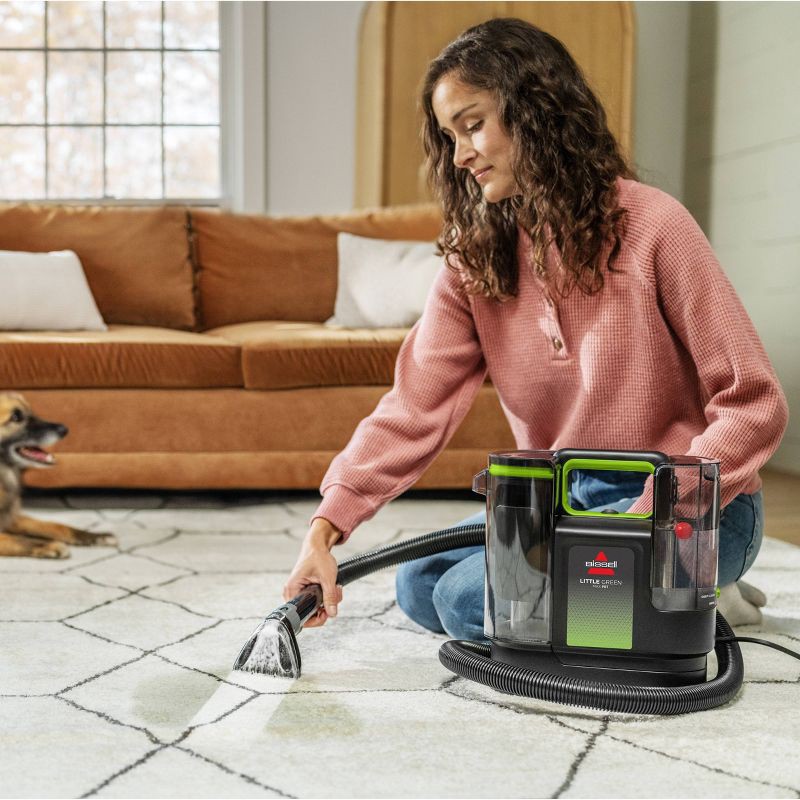 slide 2 of 8, BISSELL Little Green Max Pet Hair Pick-Up Portable Carpet Cleaner 3857 - 3" Cleaning Path Black, 1 ct
