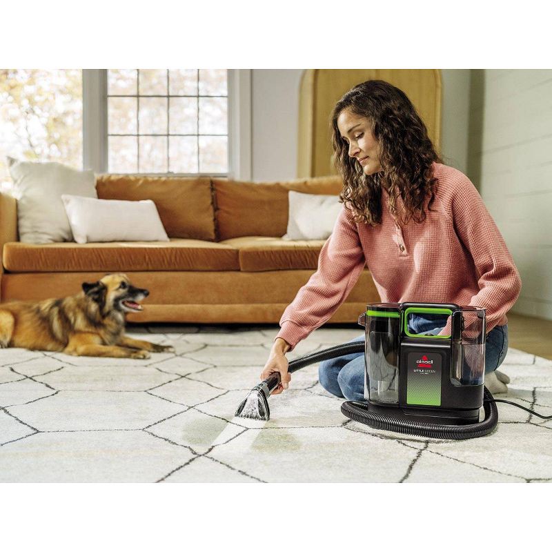 slide 2 of 8, BISSELL Little Green Max Pet Hair Pick-Up Portable Carpet Cleaner 3857 15' 3" Cleaning Path Black, 1 ct