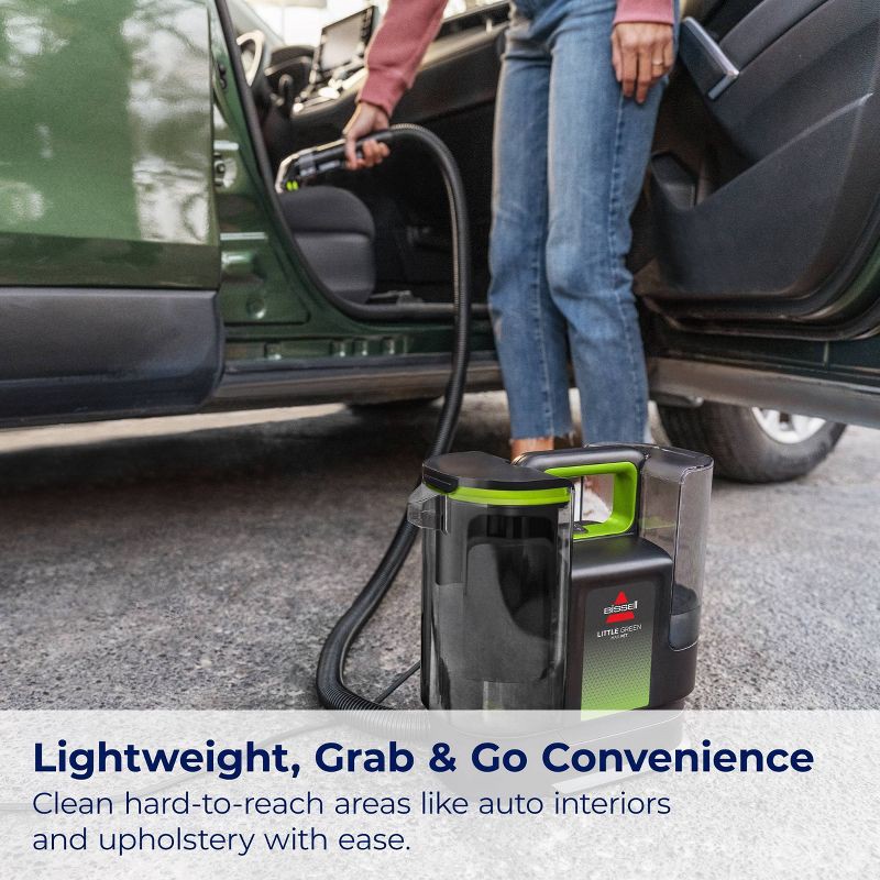 slide 7 of 8, BISSELL Little Green Max Pet Hair Pick-Up Portable Carpet Cleaner 3857 15' 3" Cleaning Path Black, 1 ct