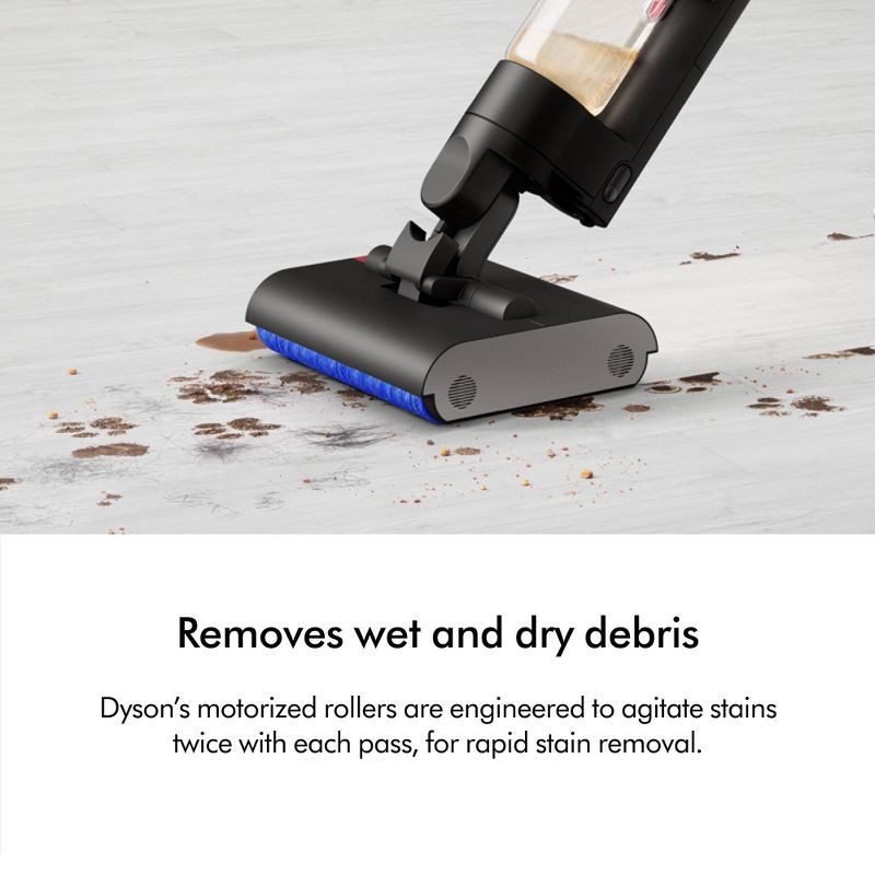 slide 6 of 10, Dyson WashG1 Wet Cleaner Matte Black/Blue: Bagless, Battery-Powered, 4 Speeds, Hardwood & Hard Floor, 2-Year Warranty, 1 ct