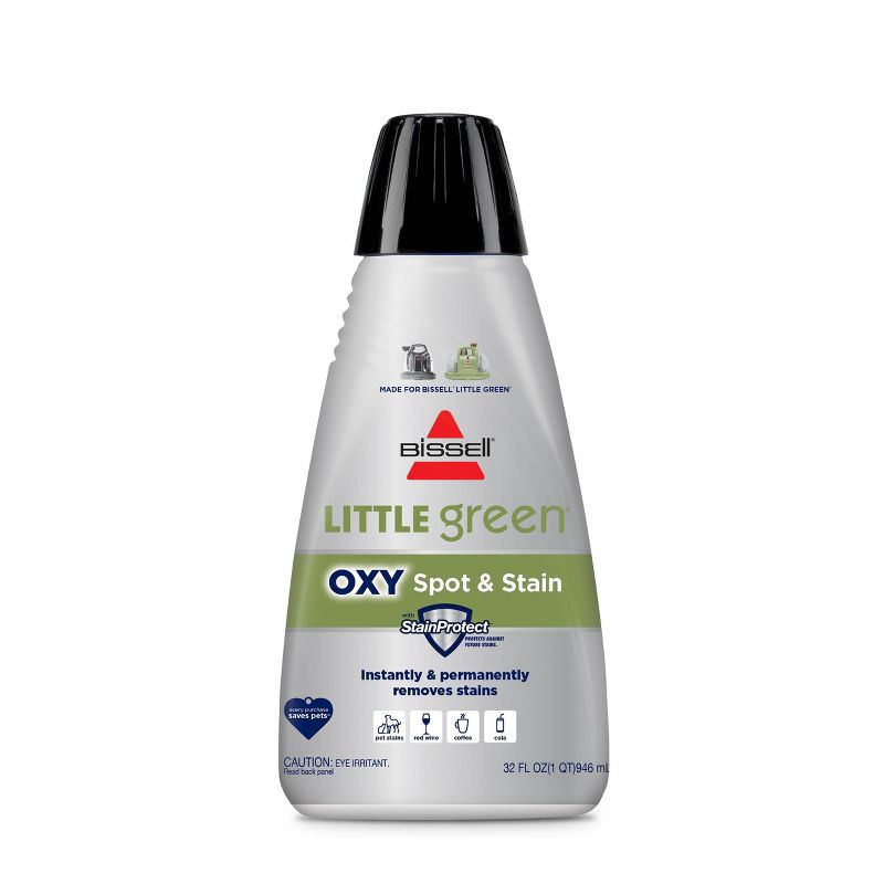 slide 1 of 5, BISSELL Little Green Spot & Stain Formula for Portable Carpet Cleaners Gray, 1 ct