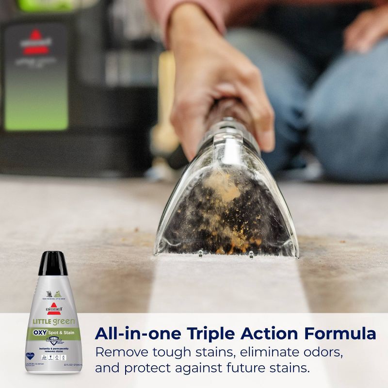 slide 8 of 10, BISSELL Little Green Spot & Stain Formula for Portable Carpet Cleaners Gray, 1 ct