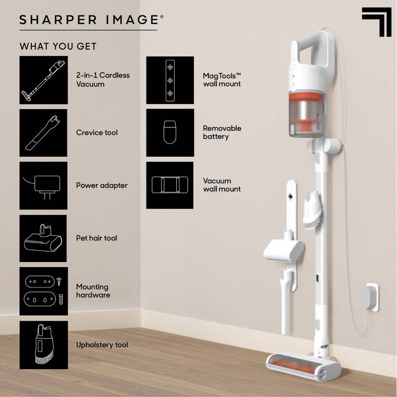 slide 10 of 13, Sharper Image Cordless Vacuum, Stick and Handheld Combo, 1 ct