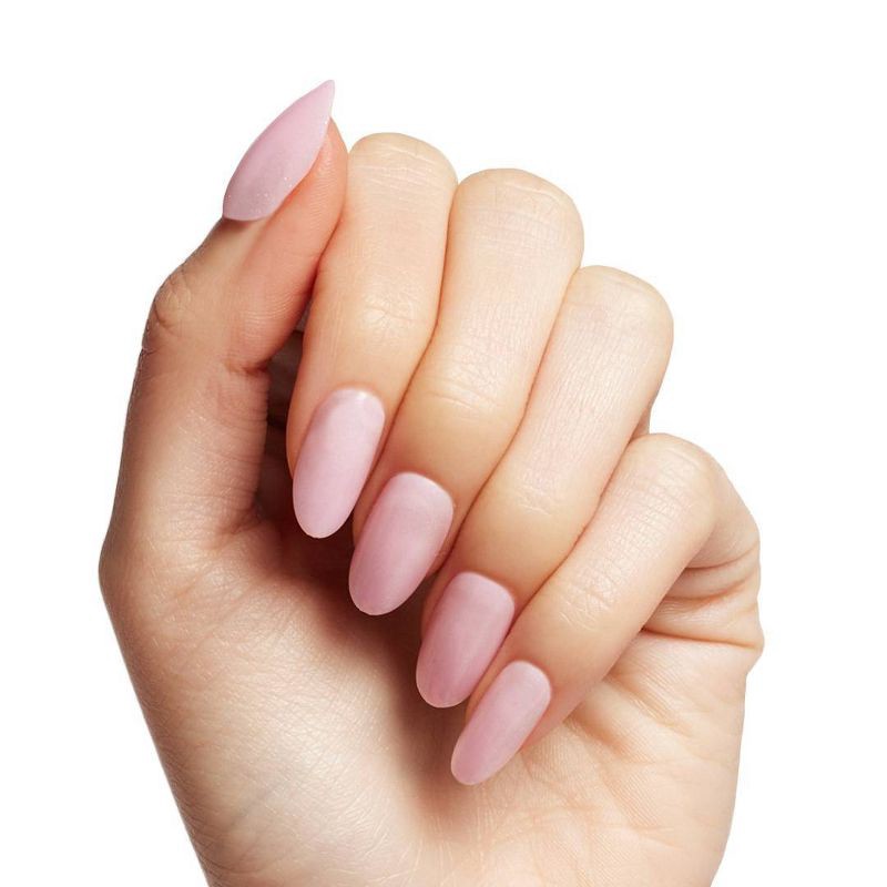 slide 4 of 6, Olive & June Press-On Fake Nails - M Oval - Pink Iridescent - 42ct, 42 ct