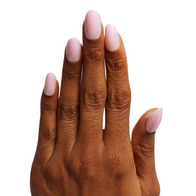 slide 5 of 6, Olive & June Press-On Fake Nails - M Oval - Pink Iridescent - 42ct, 42 ct