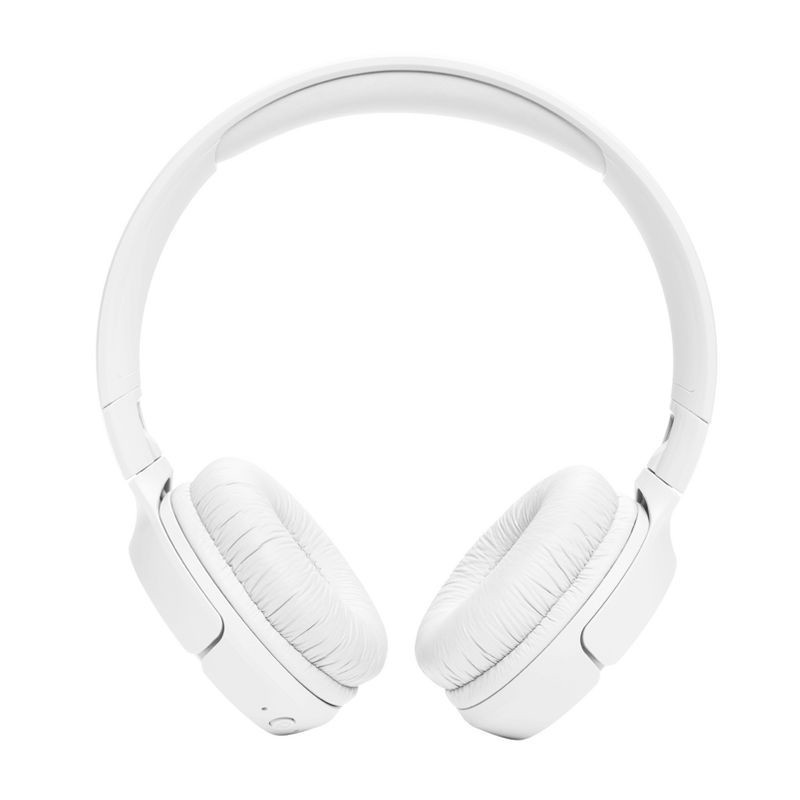 slide 12 of 19, JBL Tune 520BT Bluetooth Wireless On-Ear Headphones - White: Built-In Microphone, USB-C, 1 ct