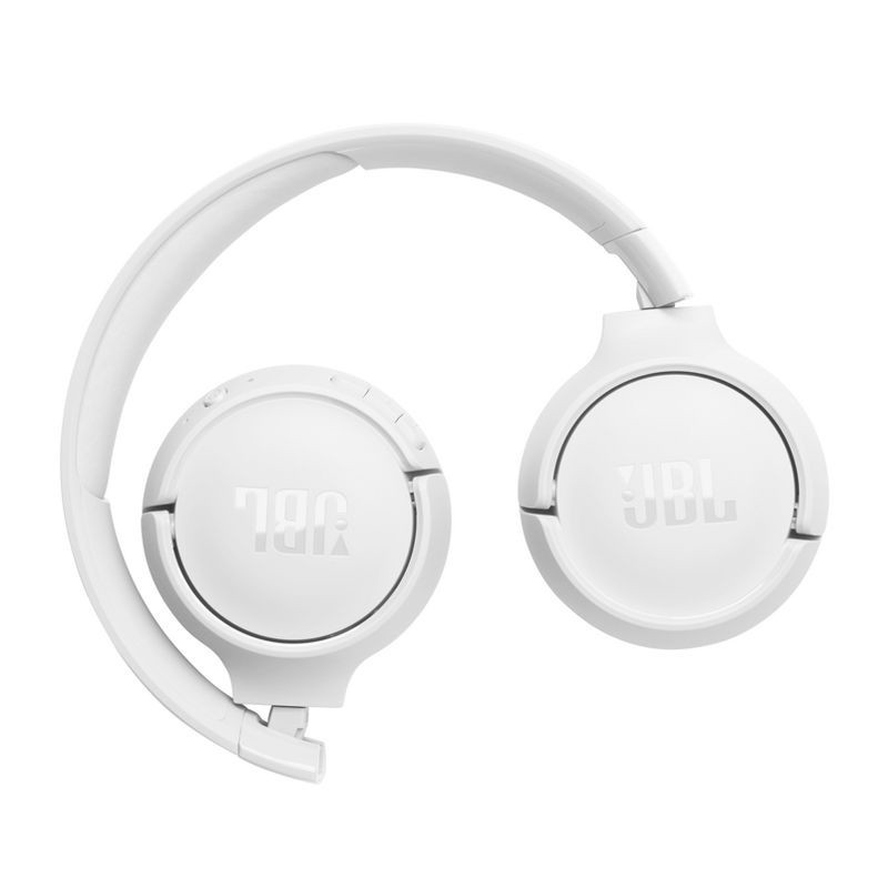 slide 6 of 19, JBL Tune 520BT Bluetooth Wireless On-Ear Headphones - White: Built-In Microphone, USB-C, 1 ct