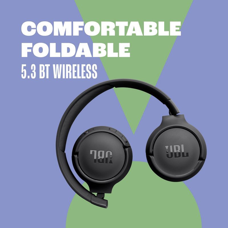 slide 4 of 19, JBL Tune 520BT Bluetooth Wireless On-Ear Headphones - Purple: USB-C, Built-In Microphone, 1 ct