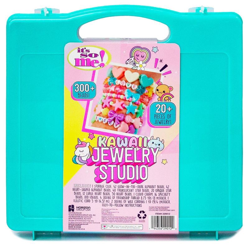 slide 5 of 5, It's so Me Kawaii Cute Jewelry Studio: Craft Kit with Beads & Elastic Cord, Ages 6+, Christmas Gift, 1 ct