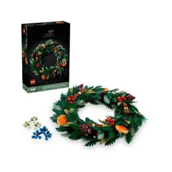 LEGO Icons Wreath-Making Building Toy Kit and Holiday Garland Christmas Decor - 10340