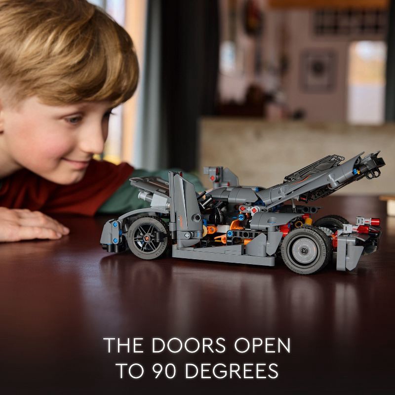 slide 4 of 5, LEGO Technic Koenigsegg Jesko Absolut Gray Hypercar Sport Car Building Toy 42173, 1 ct