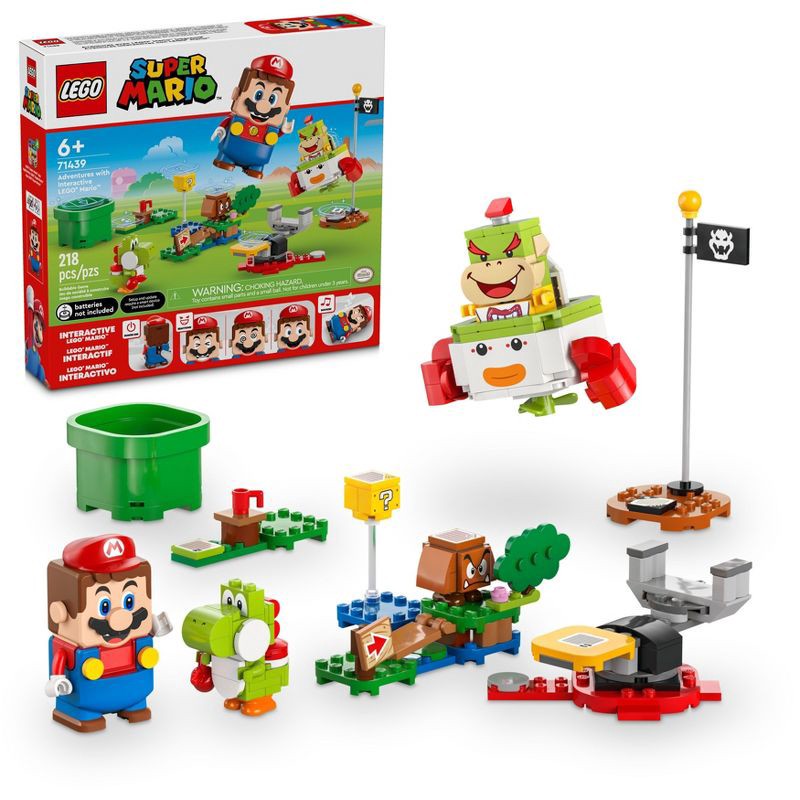 slide 1 of 6, LEGO Super Mario Adventures with Interactive LEGO Mario Playset 71439, 1 ct