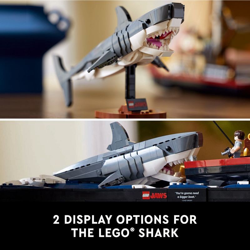 slide 6 of 6, LEGO Ideas Jaws - Diorama Kit and Shark Toy for Adults 21350, 1 ct