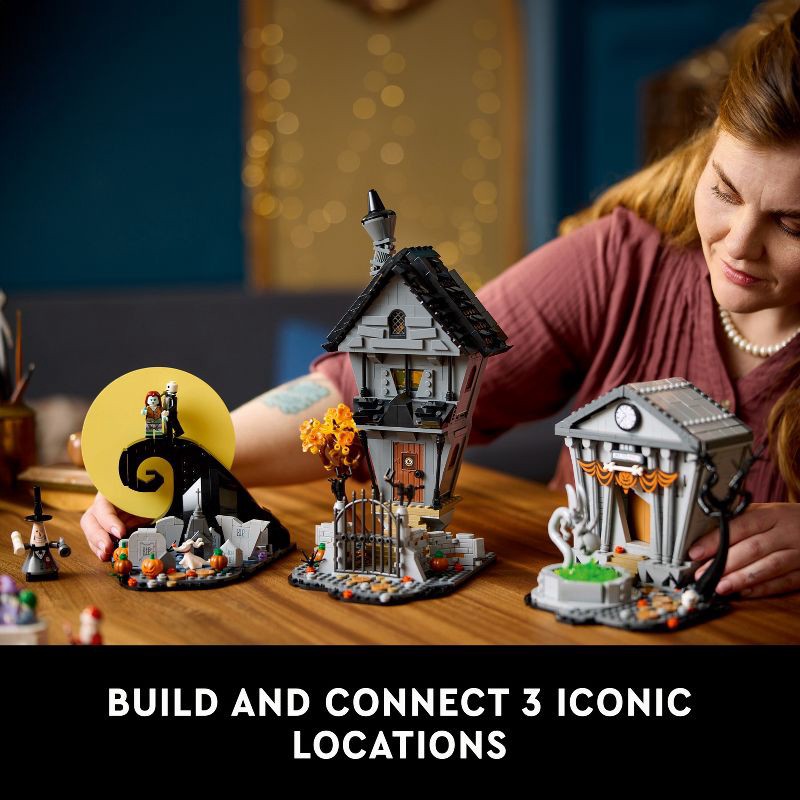 slide 3 of 6, LEGO Ideas The Nightmare Before Christmas Building Craft & Decor for Fans 21351, 1 ct