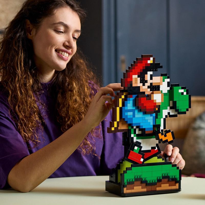 slide 3 of 4, LEGO Super Mario Super Mario World: Mario & Yoshi Nintendo Figure 71438, 1 ct