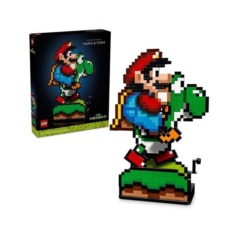 slide 1 of 4, LEGO Super Mario Super Mario World: Mario & Yoshi Nintendo Figure 71438, 1 ct
