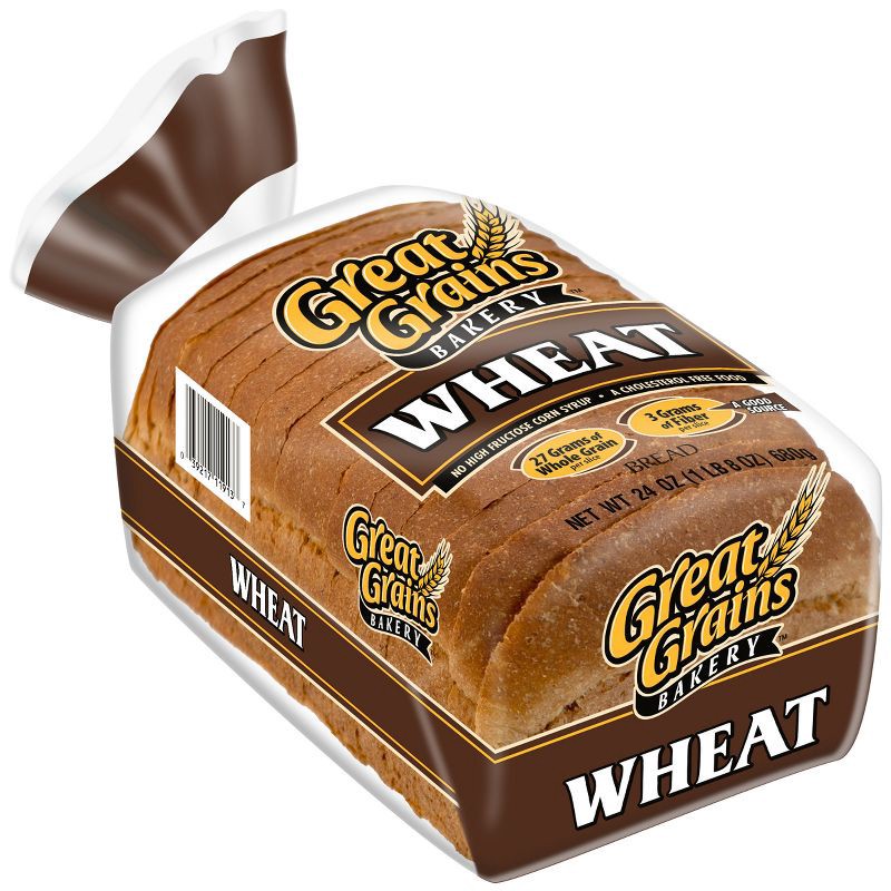 slide 8 of 11, Natures Own Great Grains 100% Whole Wheat Wide Pan Bread - 24oz, 24 oz