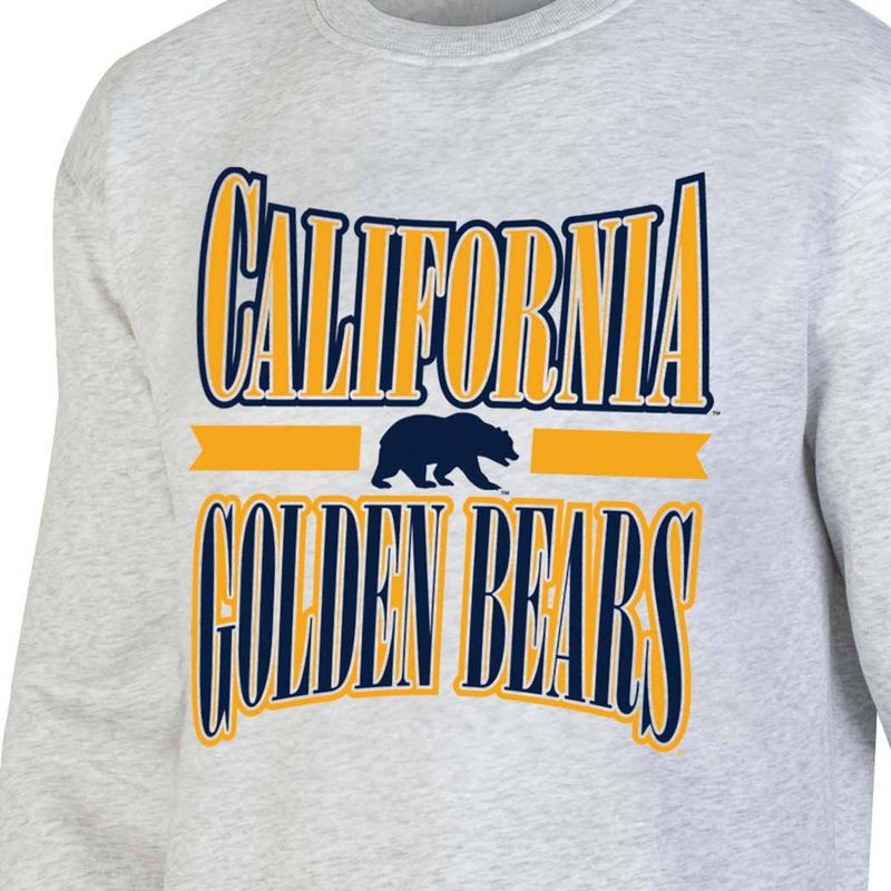 slide 3 of 3, NCAA Cal Golden Bears Unisex Ash Crew Fleece Sweatshirt - L, 1 ct