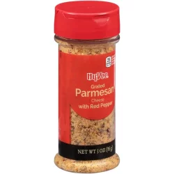 HyVee Grated Parmesan Cheese With Red Pepper - 3 oz