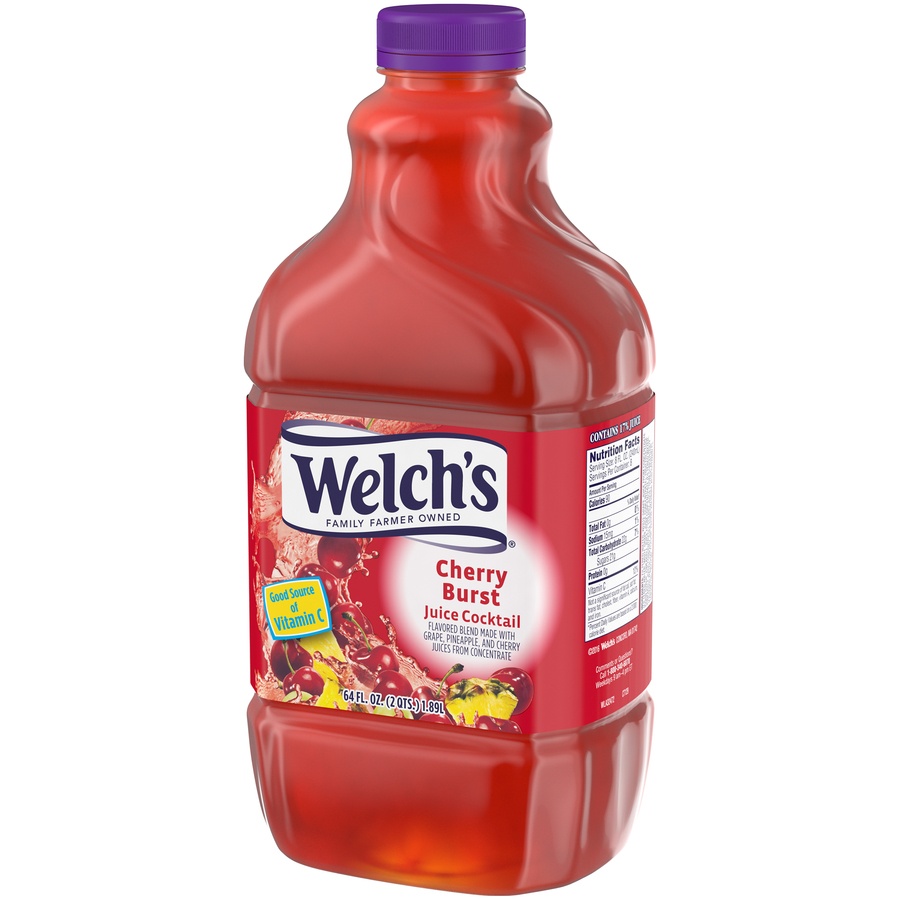 slide 2 of 5, Welch's Cherry Burst Juice Cocktail - 64 fl oz, 64 fl oz