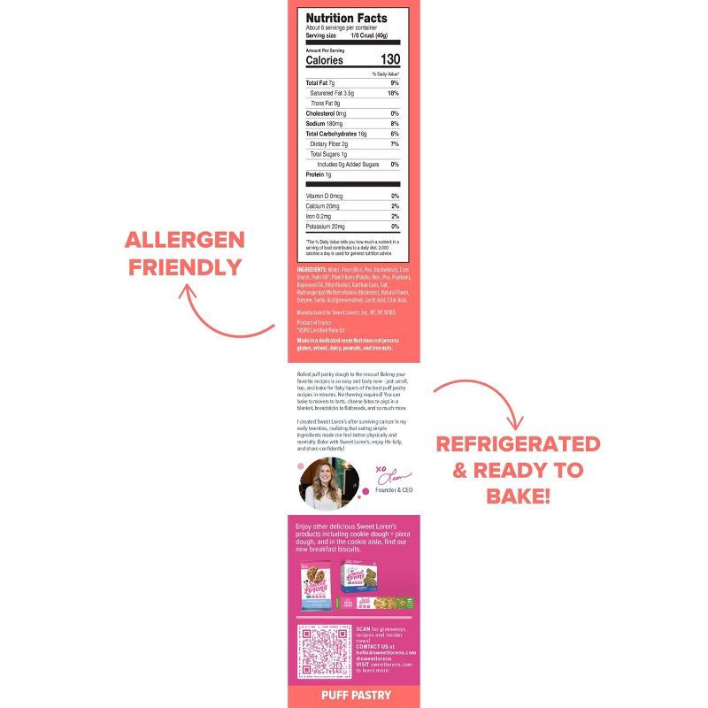 slide 4 of 9, Sweet Loren's Flaky Puff Pastry - 8.5oz, 8.5 oz