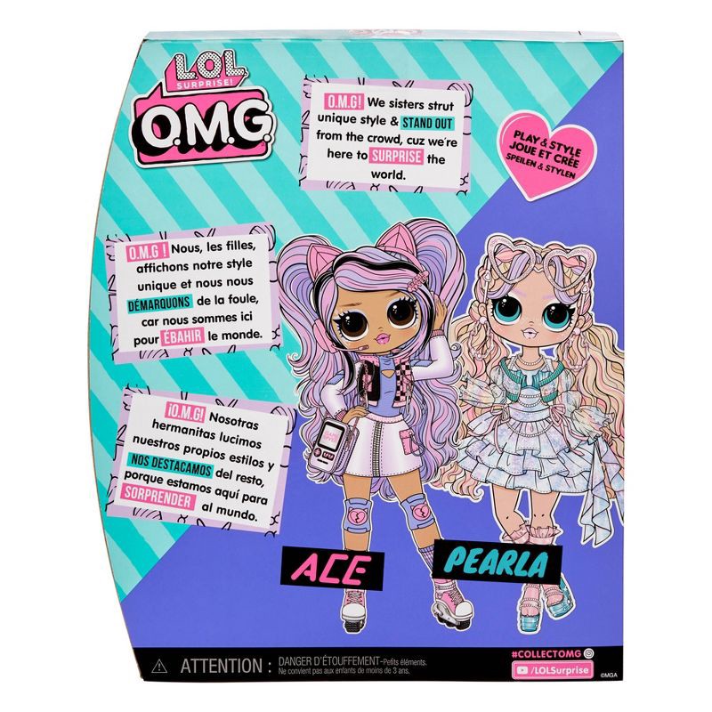 slide 6 of 6, L.O.L. Surprise! OMG Ace Fashion Doll with 15 Surprises, Gaming Themed Fashions and Accessories, Ages 4+, 1 ct