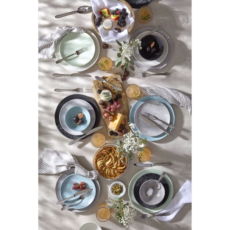 slide 3 of 4, Oneida 45pc Brynn Flatware Set Silver: Stainless Steel, Service for 8, Dishwasher-Safe, Includes Serving & Dinner Pieces, 45 ct