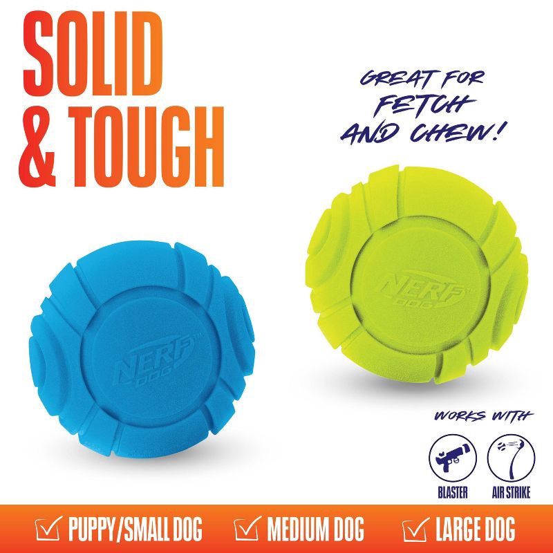 slide 4 of 5, NERF Solid Foam Sonic Dog Ball Toy - 2pk, 2 ct