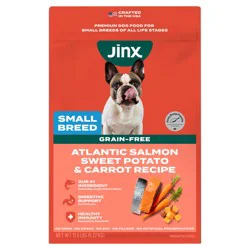 Jinx Small Breed Sweet Potato, & Carrot Dry Dog Food, Grain Free, 11.5lb. Bag
