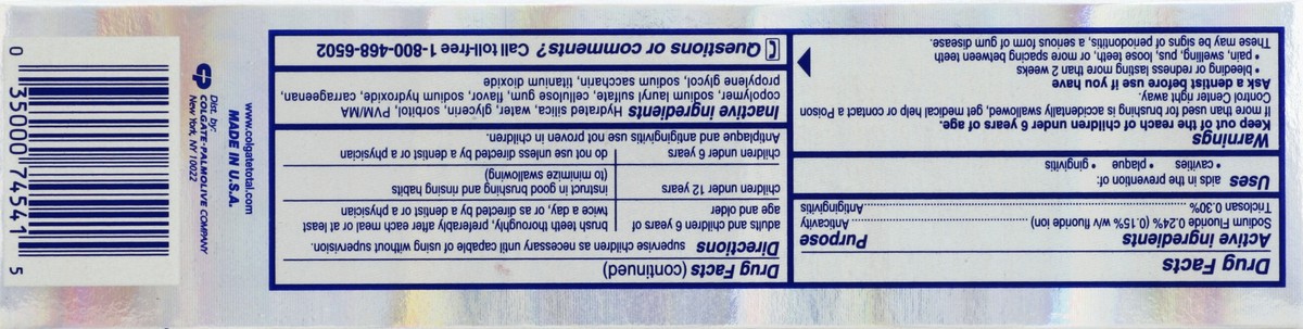 slide 7 of 9, Colgate Total Toothpaste 5.8 oz, 5.8 oz