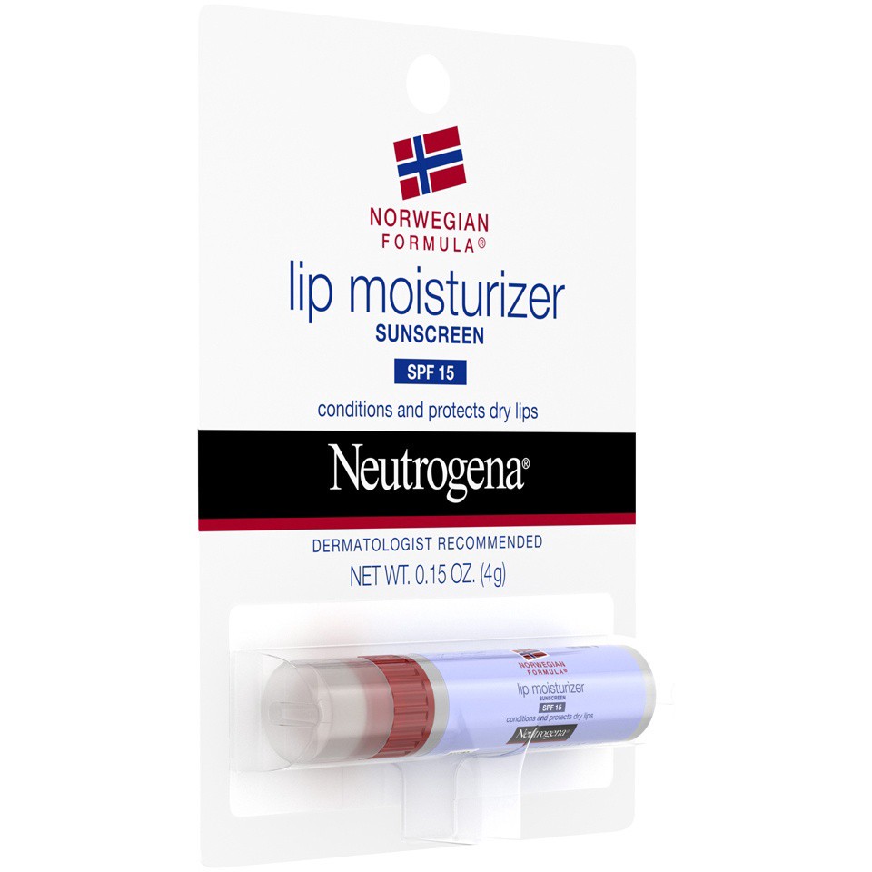 slide 5 of 6, Neutrogena Norwegian Formula Nourishing Lip Moisturizer with SPF 15 Sunscreen, Soothing and Conditioning for Chapped or Dry Lips, Non-Waxy, PABA- and Fragrance-Free,.15 oz, 0.15 oz