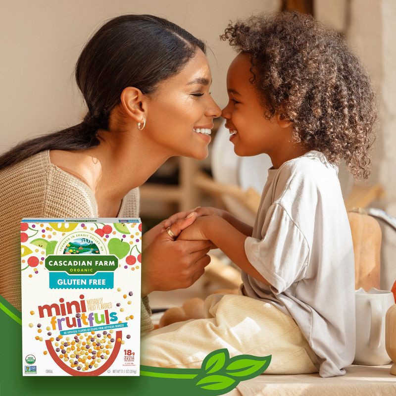 slide 5 of 8, Cascadian Farm Organic Gluten Free Mini Fruitfuls Breakfast Cereal - 11.1oz, 11.1 oz