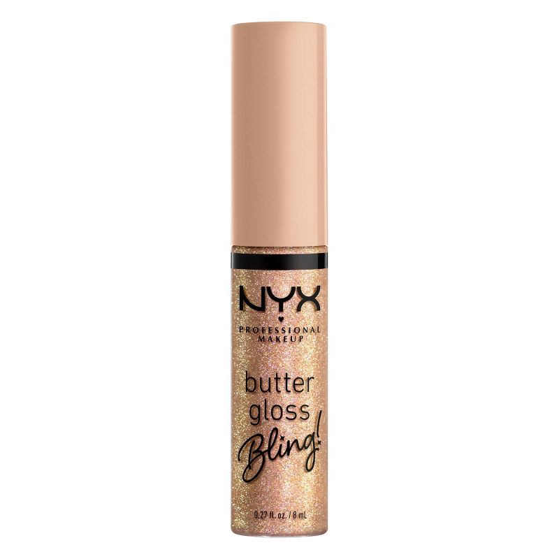 slide 9 of 9, NYX Professional Makeup Butter Gloss Bling Non Sticky Lip Gloss - 01 Bring the Bling - 0.27 fl oz, 0.27 fl oz