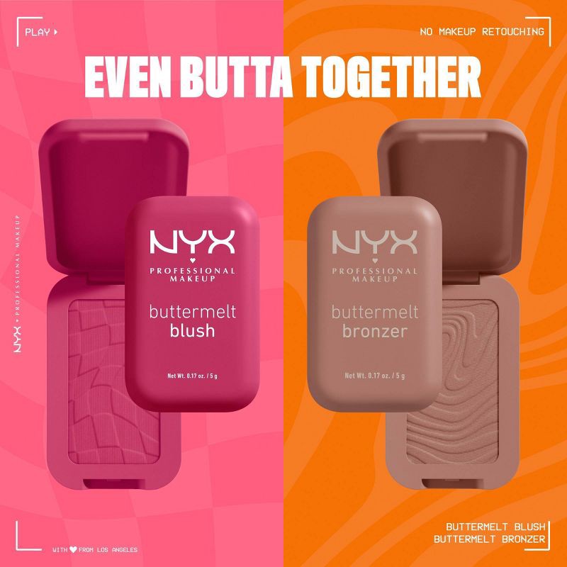 slide 10 of 12, NYX Professional Makeup Buttermelt Blush - My Butta Half - 0.17oz, 0.17 oz
