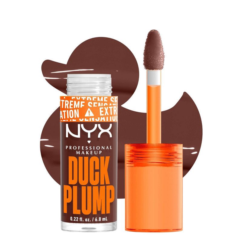 slide 1 of 8, NYX Professional Makeup Duck Plump High Pigment Plumping Lip Gloss - Twice The Spice - 0.23 fl oz, 0.23 fl oz