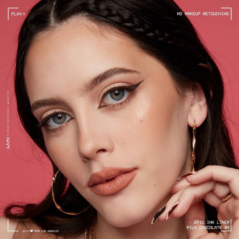 slide 6 of 9, NYX Professional Makeup Epic Ink Liner - Milk Chocolate - 0.02 fl oz, 0.02 fl oz