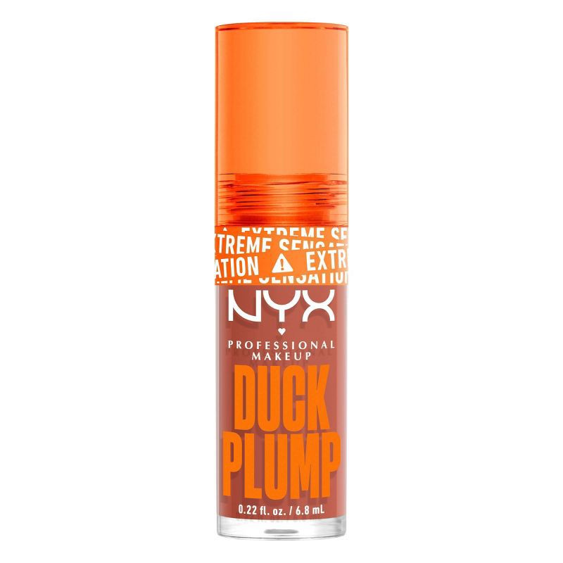 slide 2 of 8, NYX Professional Makeup Duck Plump High Pigment Plumping Lip Gloss - Apri Caught - 0.23 fl oz, 0.23 fl oz