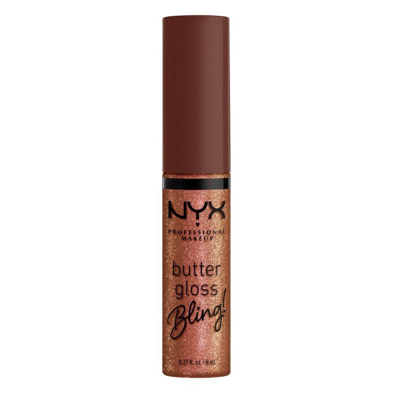 slide 9 of 9, NYX Professional Makeup Butter Gloss Bling Non Sticky Lip Gloss - 08 Hustla - 0.27 fl oz, 0.27 fl oz