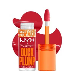 NYX Professional Makeup Duck Plump High Pigment Plumping Lip Gloss - Cherry Spice - 0.23 fl oz: Liquid, Medium Tones, Single