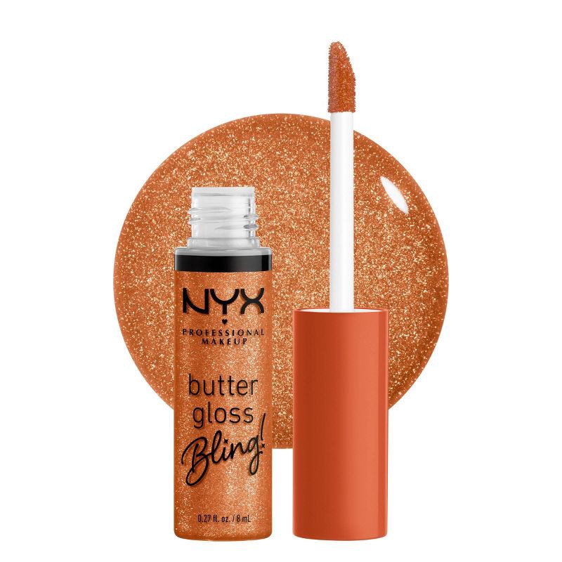 slide 2 of 9, NYX Professional Makeup Butter Gloss Bling Non Sticky Lip Gloss - 03 Pricey - 0.27 fl oz, 0.27 fl oz