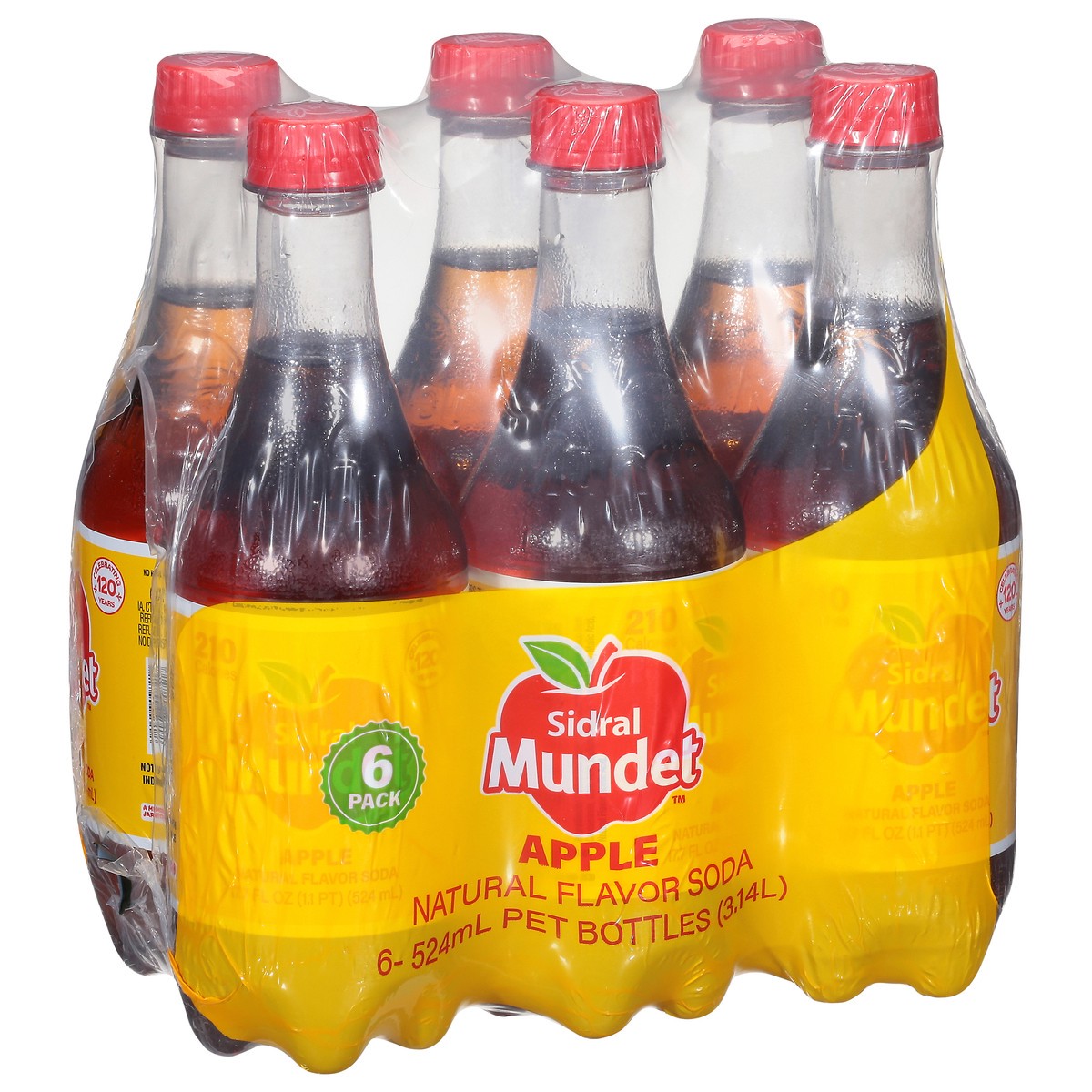 slide 6 of 9, Sidral Mundet Apple Soda 6 Pack 6 - 524 ml Bottles, 6 ct