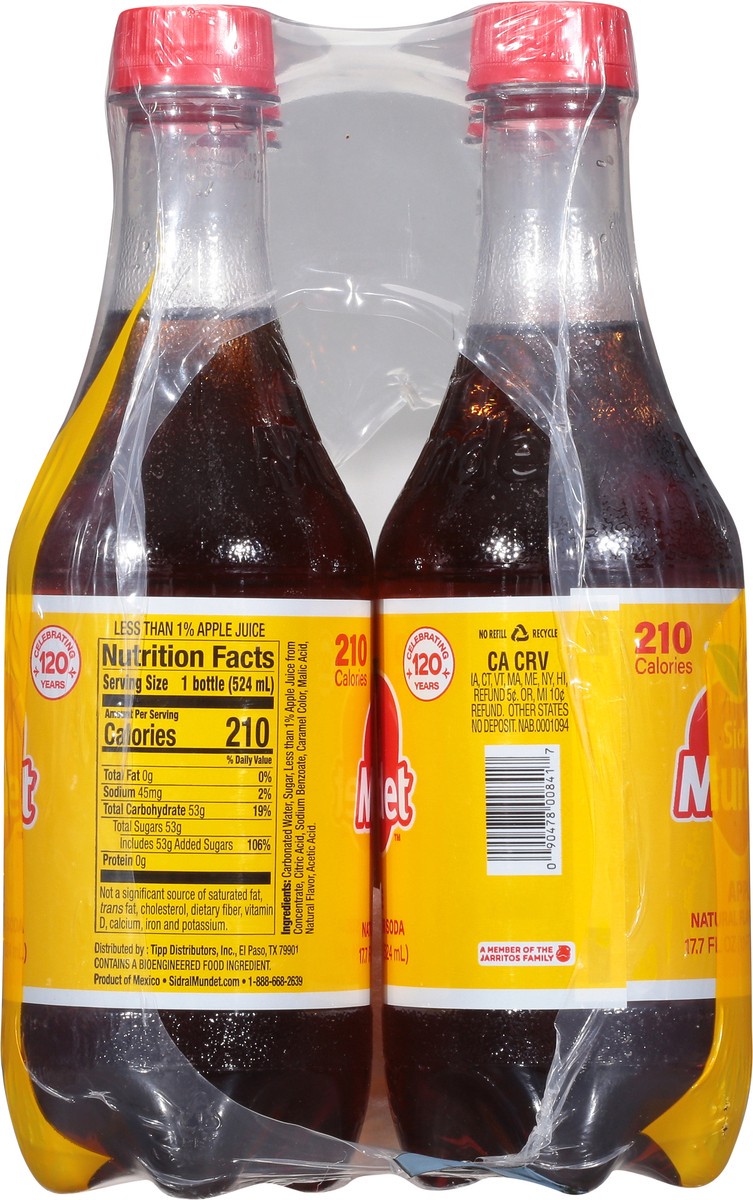 slide 5 of 9, Sidral Mundet Apple Soda 6 Pack 6 - 524 ml Bottles, 6 ct