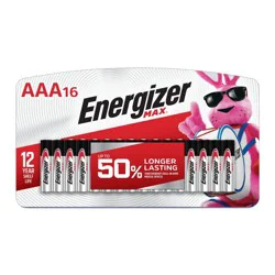Energizer MAX AAA Batteries 16pk - Alkaline Battery: Household Power, Non-Rechargeable