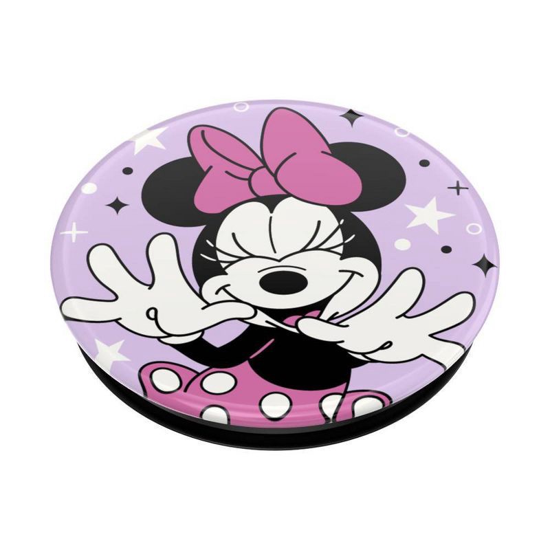 slide 3 of 5, PopSockets Disney PopGrip Cell Phone Grip & Stand – Minnie Mouse Sparkle, 1 ct